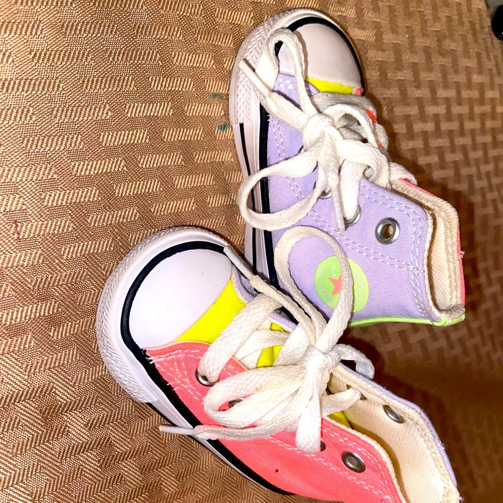 Multi Colored High Top Converse